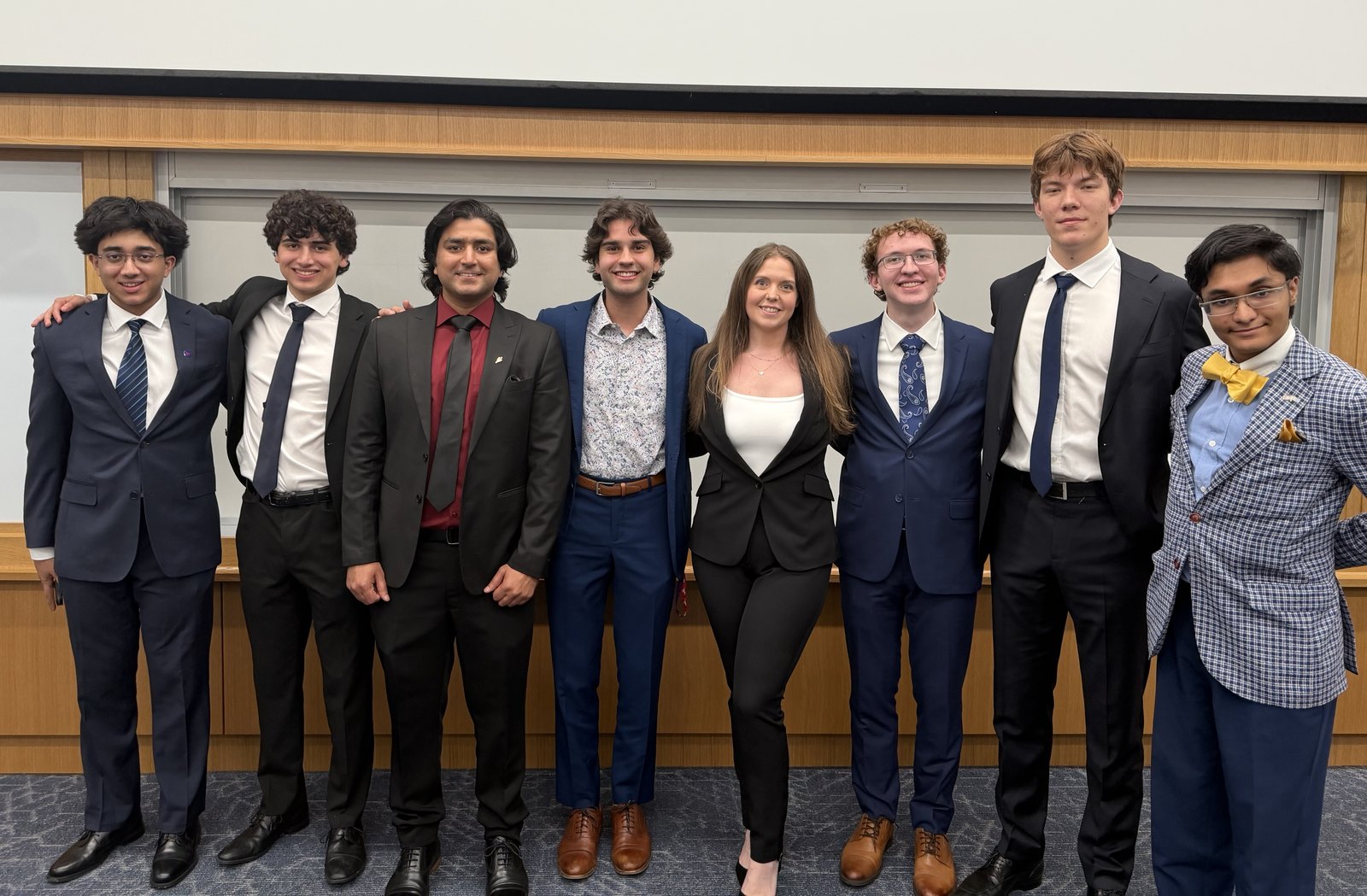Rebecca Preston with the Traders@SMU Quantitative Strategies team